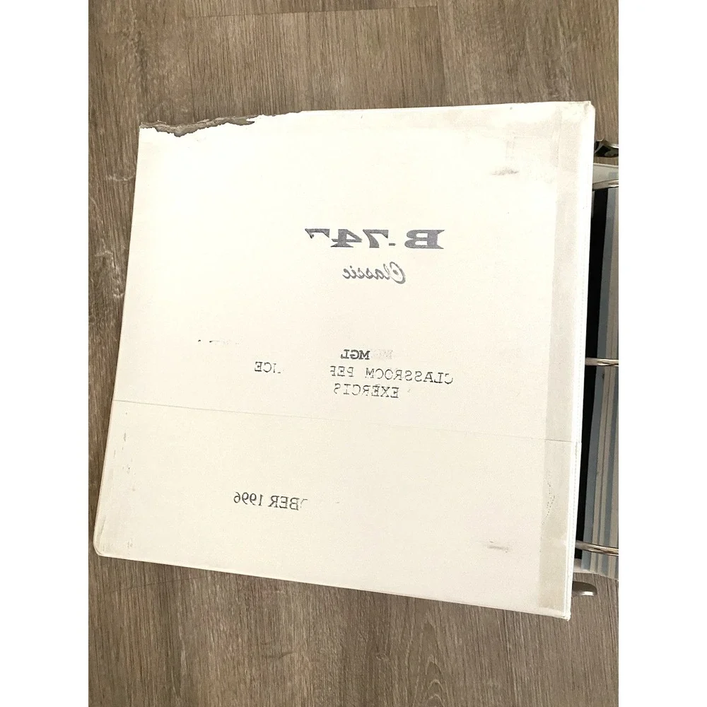 Northwest B747 Flight Crew Training Manual Binder Original Set 2 80s 90s NWA‎